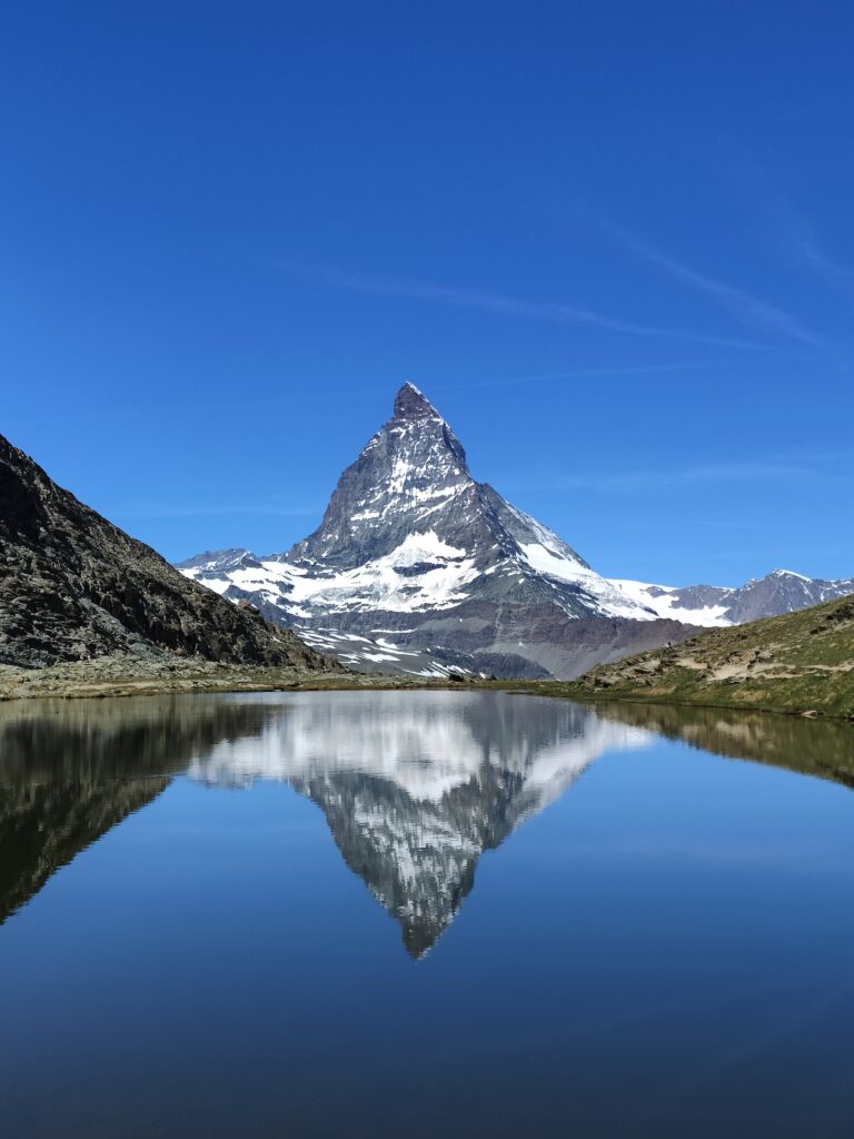 Najlepszy punkt widokowy w Okolicy Zermatt - odbicie Matterhornu
