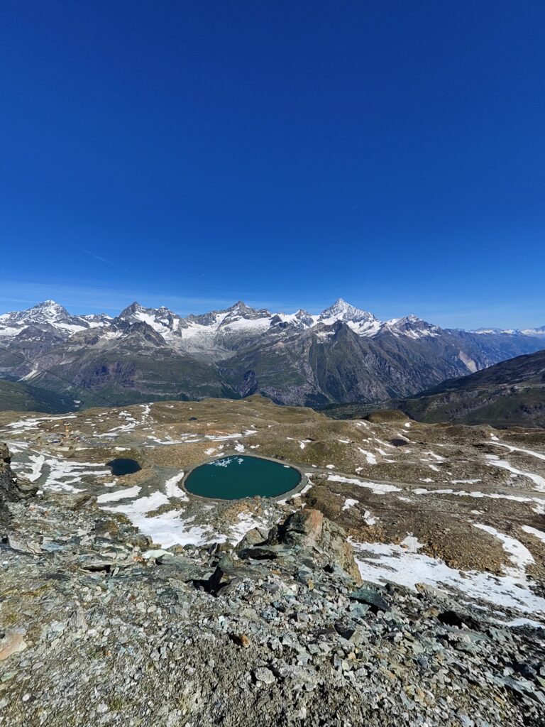 Widoki na Alpy ze szczytu Gornergrat