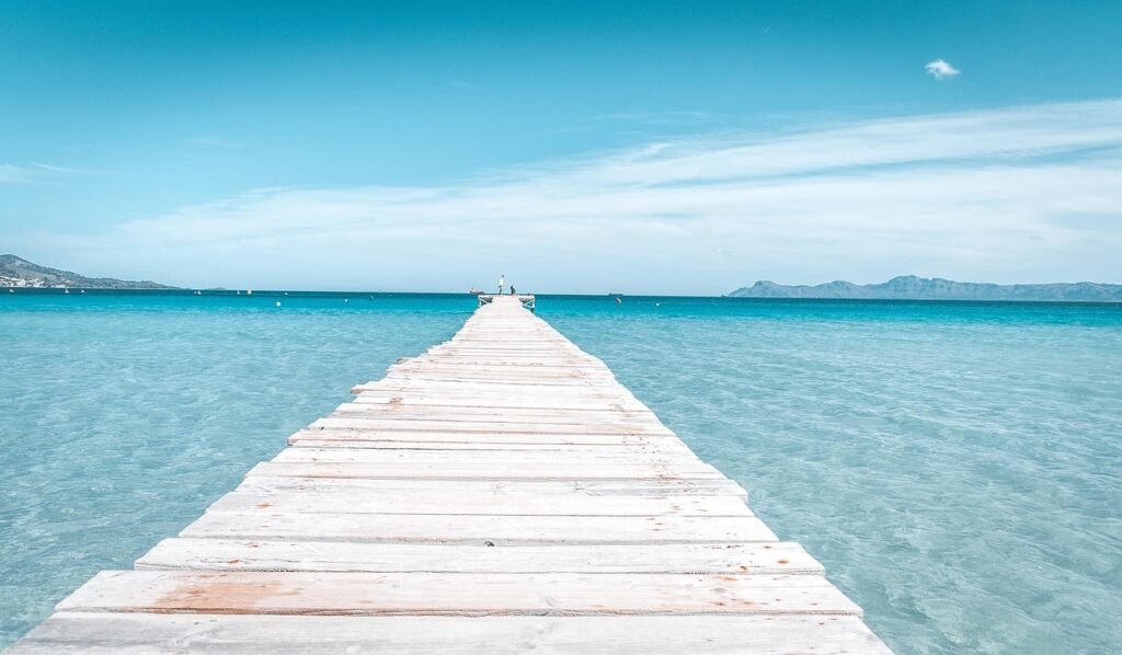 Platja de Muro obok Alcudii na Majorce